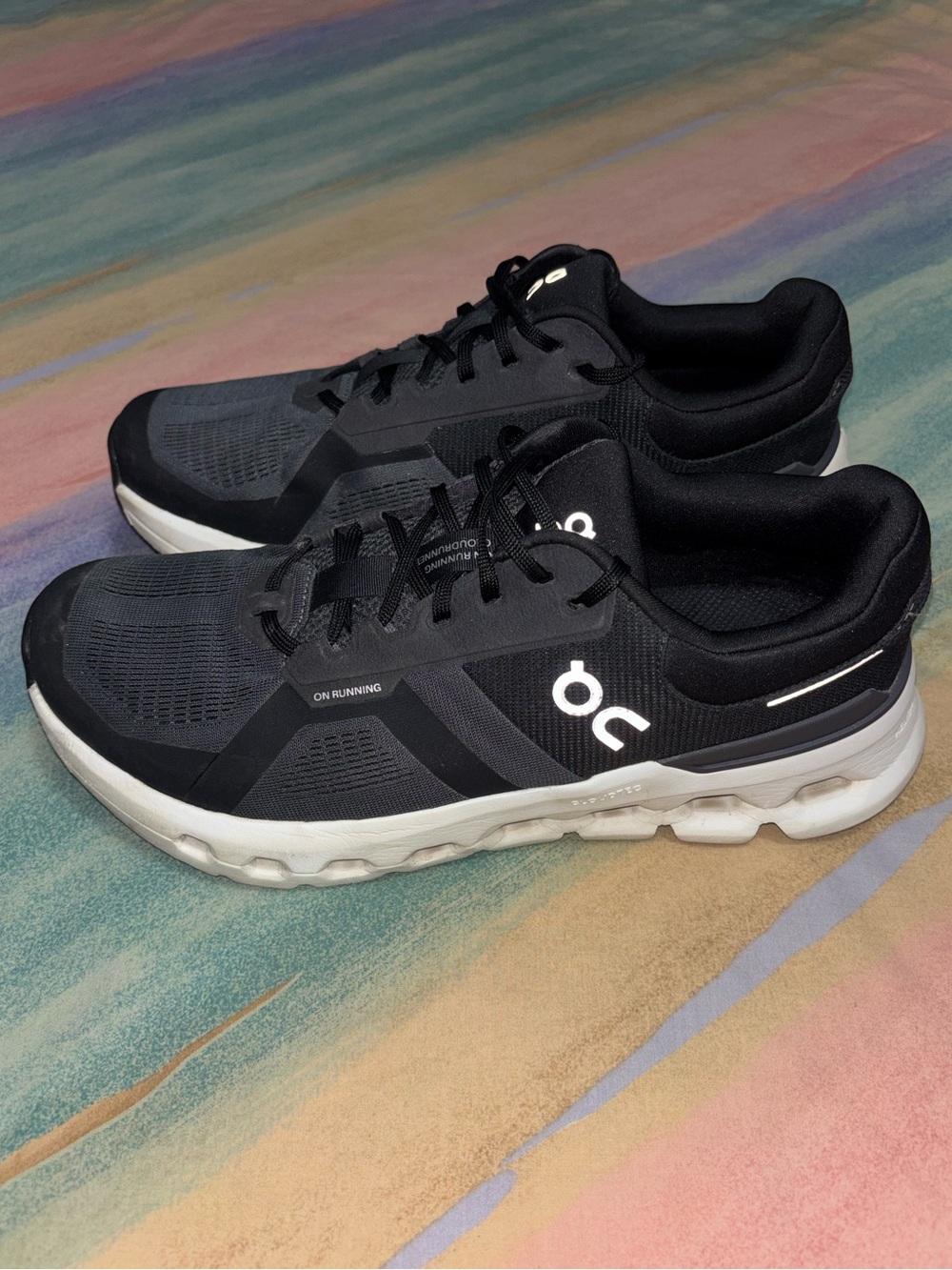 On CloudRunner 2 Eclipse/Black Running Shoes men’s 10.5 Athletic Sneakers